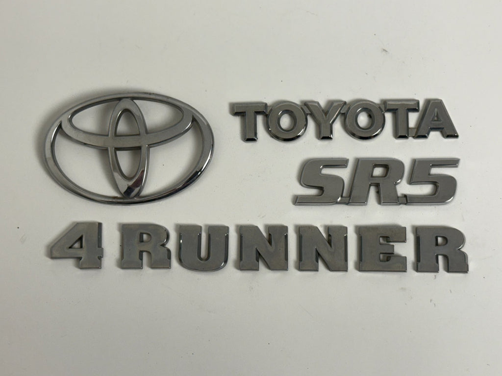 2003-2005 Toyota 4Runner SR5 OEM rear liftgate emblem set 75441-35020