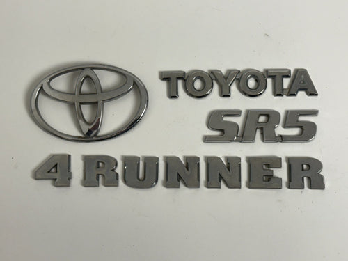 2003-2005 Toyota 4Runner SR5 OEM rear liftgate emblem set 75441-35020