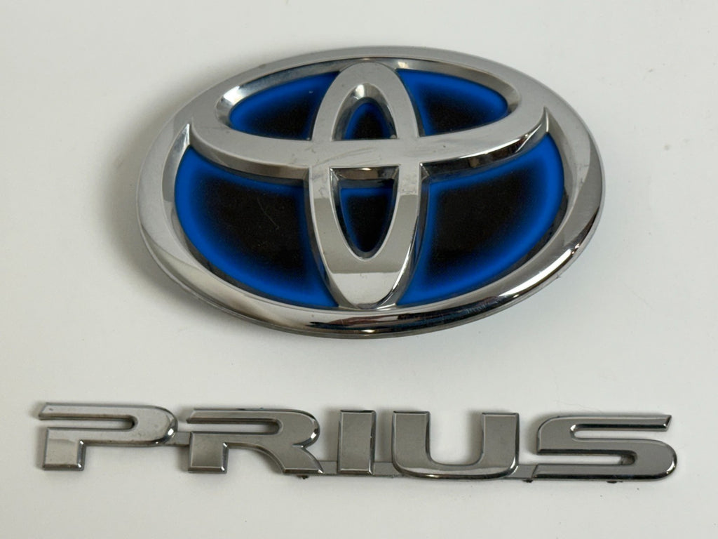 2010-2015 Toyota PRIUS XW30 OEM rear liftgate emblem set 75442-47020