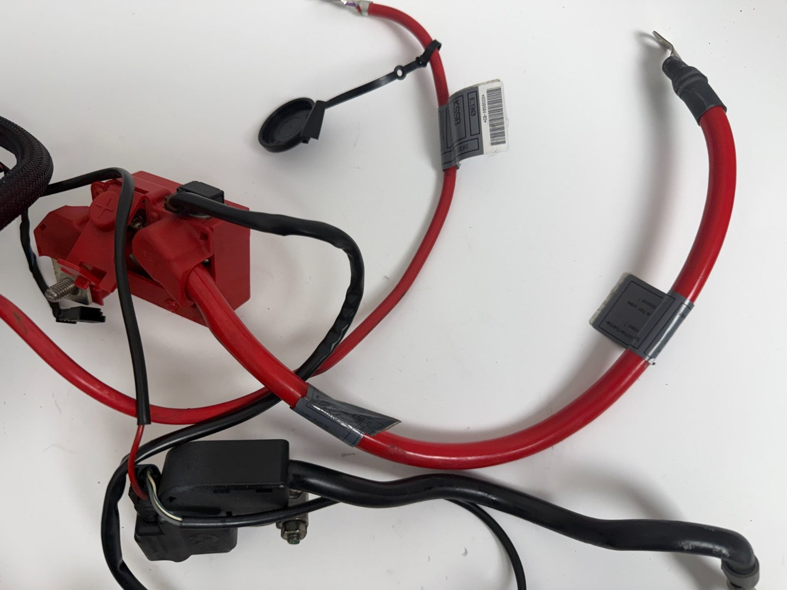 2006-2013 BMW E90 E91 E92 OEM Battery Terminal Box Positive Negative Cable