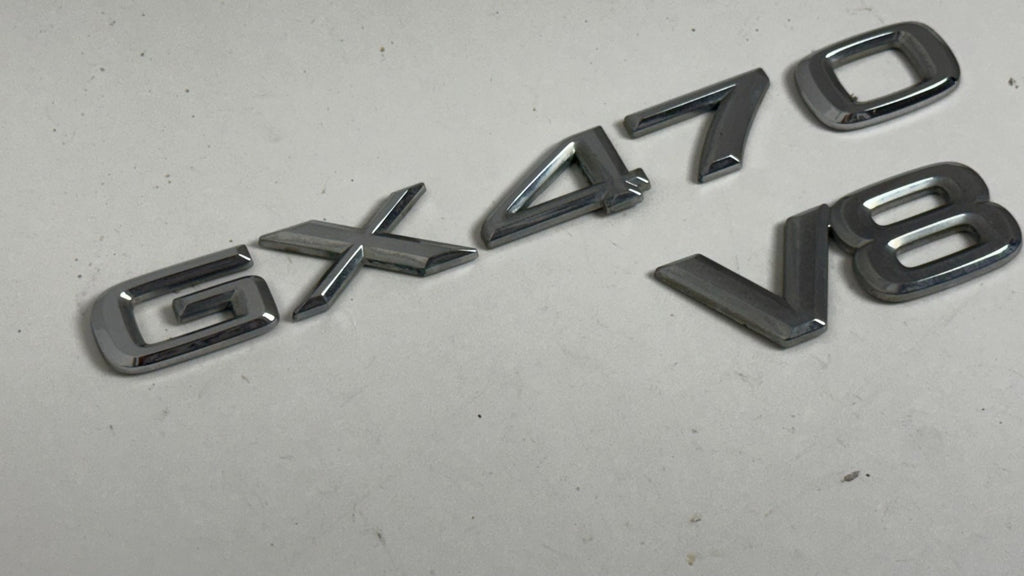 2003-2009 Lexus GX470 V8 rear trunk emblem letters only right side OEM