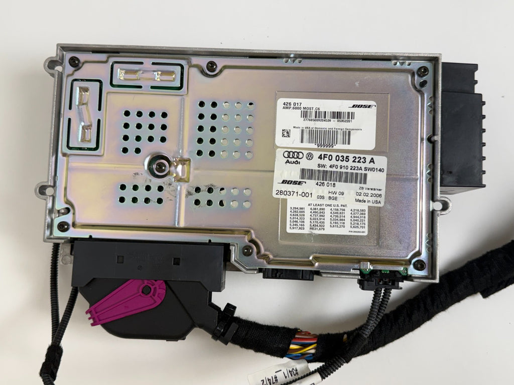 2005-2006 Audi A6 C6 BOSE Premium Sound Main Amplifier Amp OEM 4F0035223A