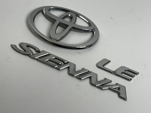 2004-2010 Toyota Sienna LE XL20 OEM rear liftgate emblem set 75441-08030