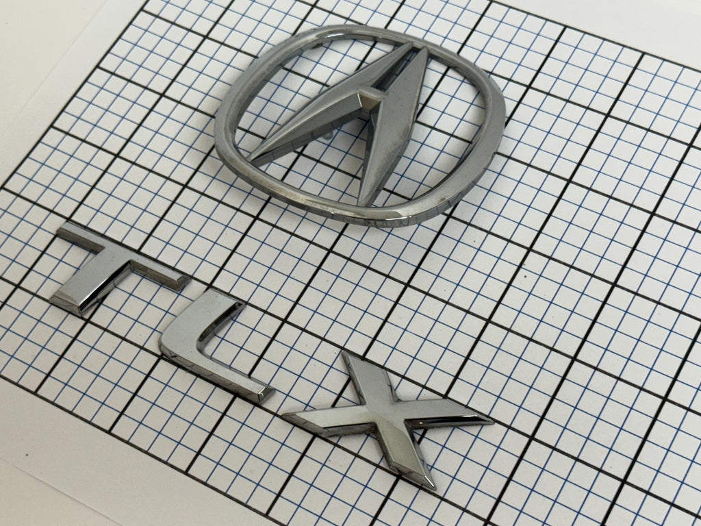 Acura TLX 2015 2016 2017 2018 2019 2020 trunk emblem logo letters full set oem