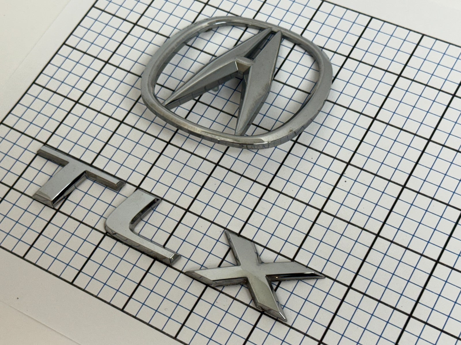 Acura TLX 2015 2016 2017 2018 2019 2020 trunk emblem logo letters full set oem