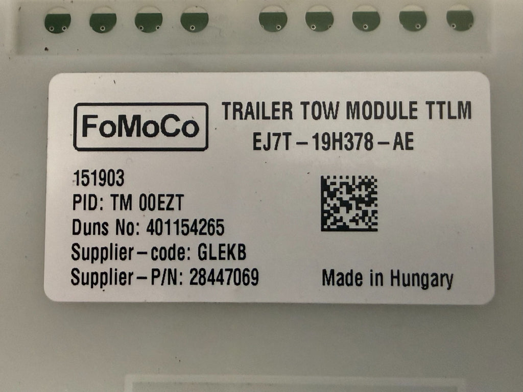 2015-2019 LINCOLN MKC OEM Trailer Tow Sway Control Module EJ7T-19H378-AE