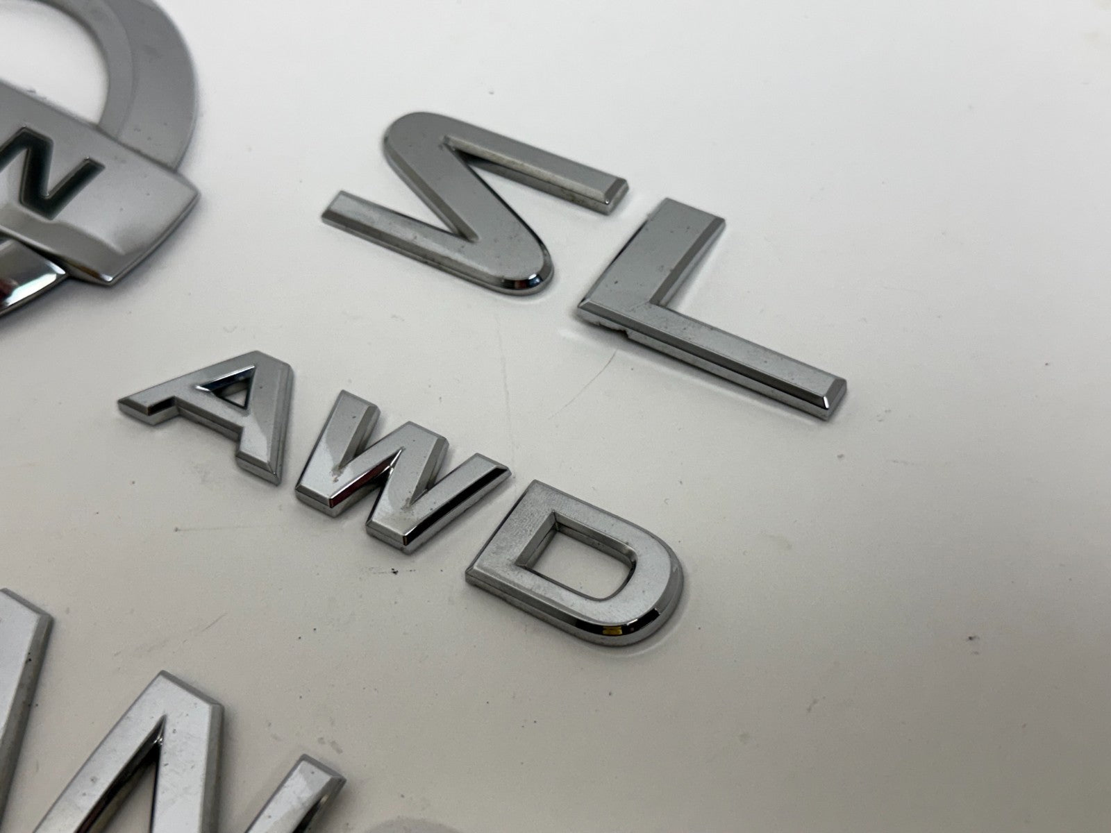 2009-2012 Nissan Murano SL AWD Rear Trunk Emblem Badge Set OEM 90894-1AA0A