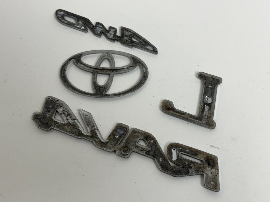 2006-2008 Toyota RAV4 L 4WD XA30 OEM rear liftgate emblem set 75431-0R060
