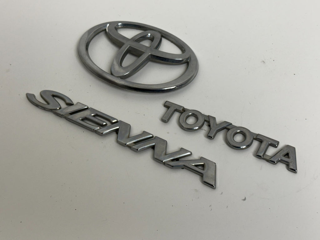 2004-2010 Toyota Sienna XL20 OEM rear liftgate emblem set 75441-08030