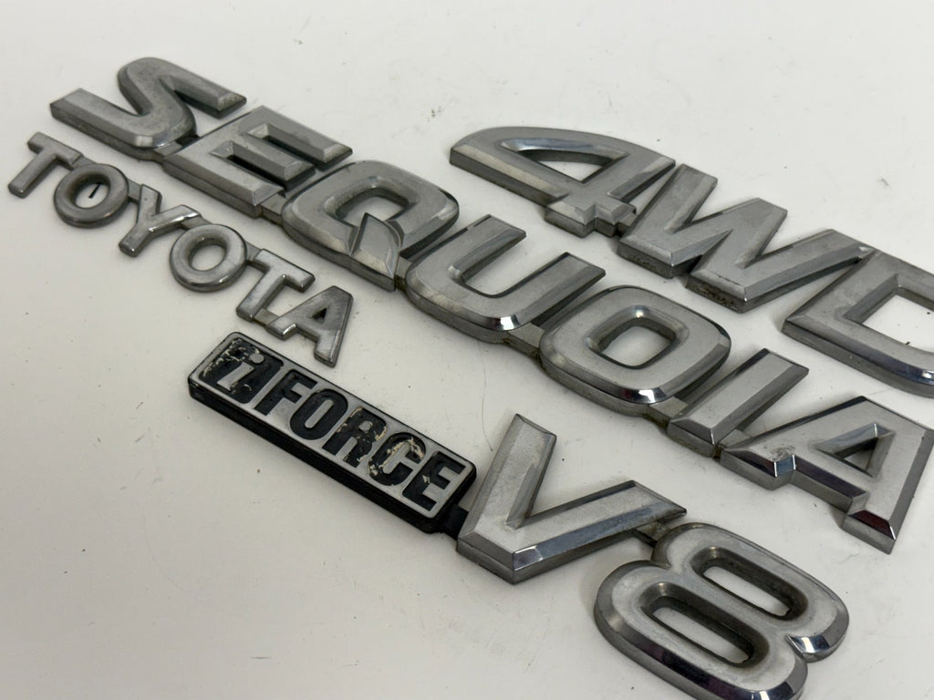 2001-2007 TOYOTA SEQUOIA iFORCE V8 4WD OEM REAR EMBLEM SET 75443-34010