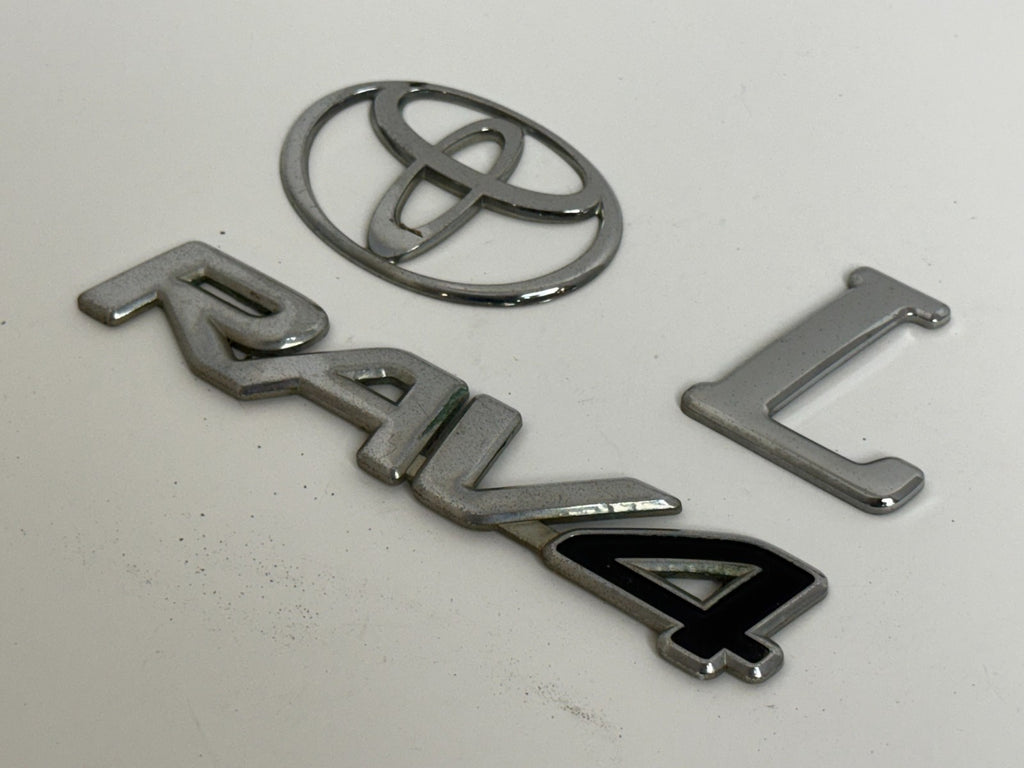 2006-2008 Toyota RAV4 XA30 OEM rear liftgate emblem set 75431-0R060