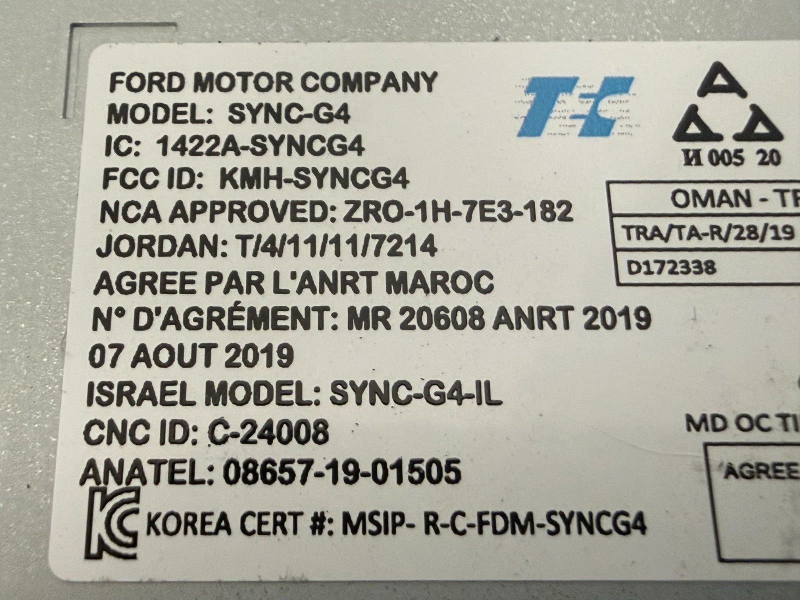 2022-2024 FORD EDGE COMMUNICATION CONTROL MODULE OEM