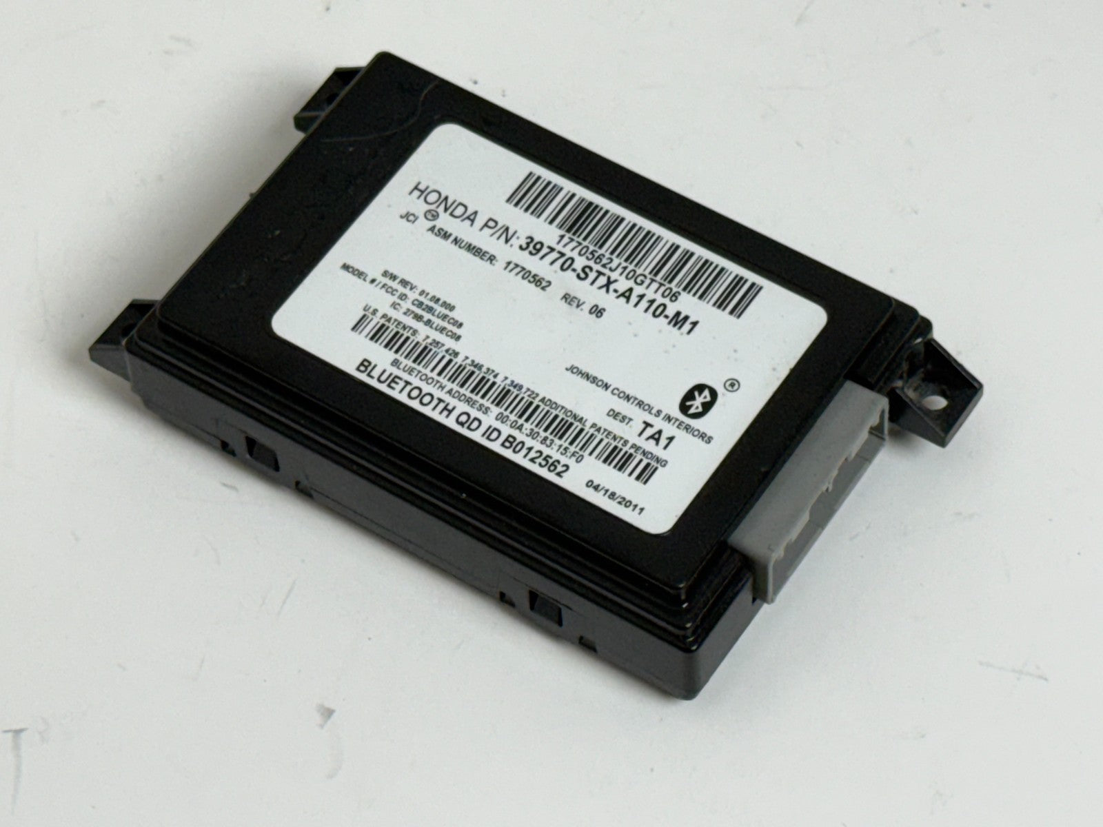 2010-2013 ACURA MDX BASE TRIM HFL HFT OEM Bluetooth Module 39770-STX-A110-M1