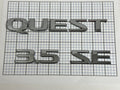 Nissan QUEST 3.5SE 2004 - 2009 trunk liftgate emblem letters genuine  OEM