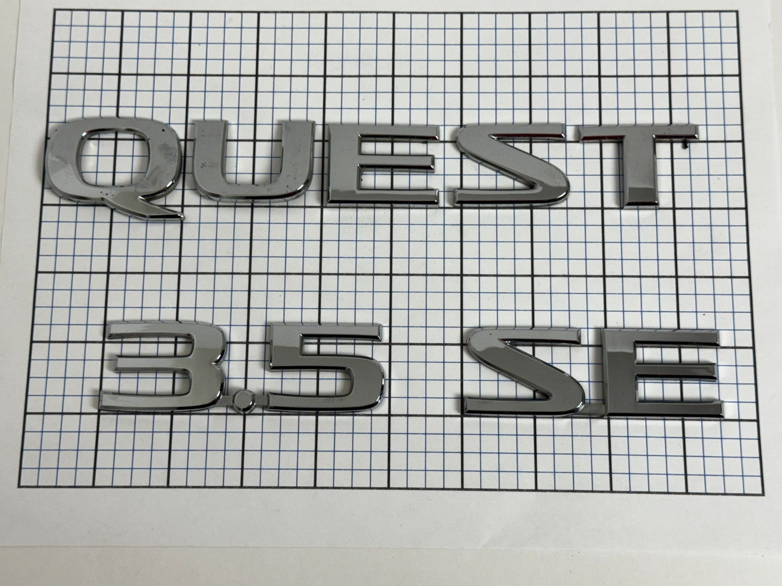 Nissan QUEST 3.5SE 2004 - 2009 trunk liftgate emblem letters genuine  OEM
