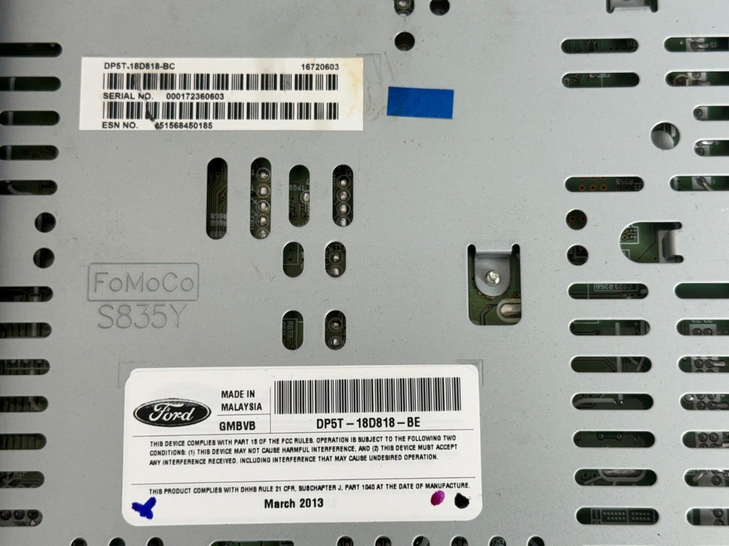 2013-2014 Lincoln MKZ  Multi Media  Sat Radio Receiver OEM DP5T-18D818-BE