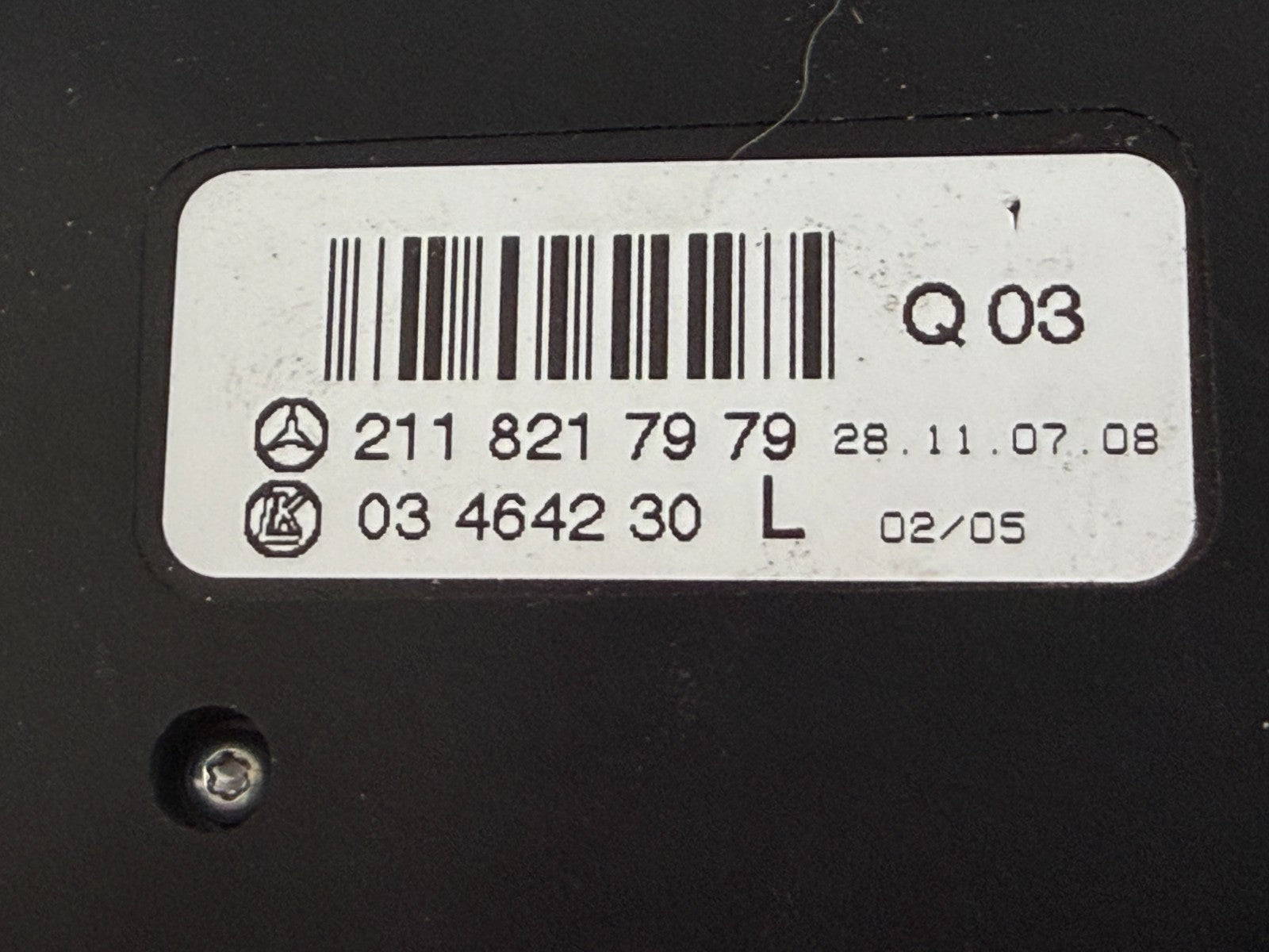 2003-2011 Mercedes E CLS Left Driver Memory Power Seat Switch 2118217979 OEM