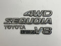 2001-2007 TOYOTA SEQUOIA iFORCE V8 4WD OEM REAR EMBLEM SET 75443-34010