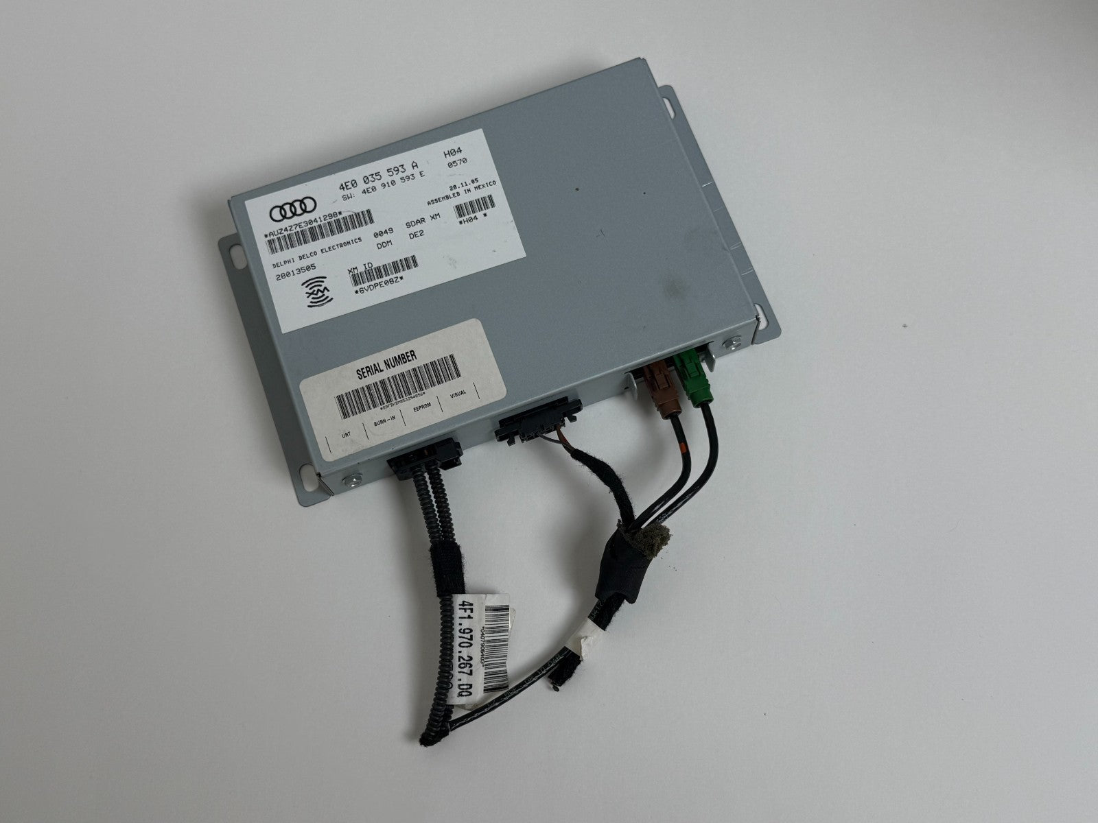 2005-2007 AUDI A6 S6 A8 S8 Q7 OEM Sirius XM SDAR Satellite Radio Receiver Module
