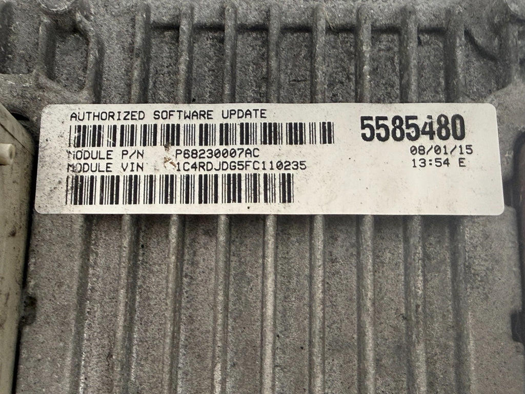 2015 Dodge Durango Jeep Grand Cherokee 3.6L PCM ECU ECM P68230007AC OEM