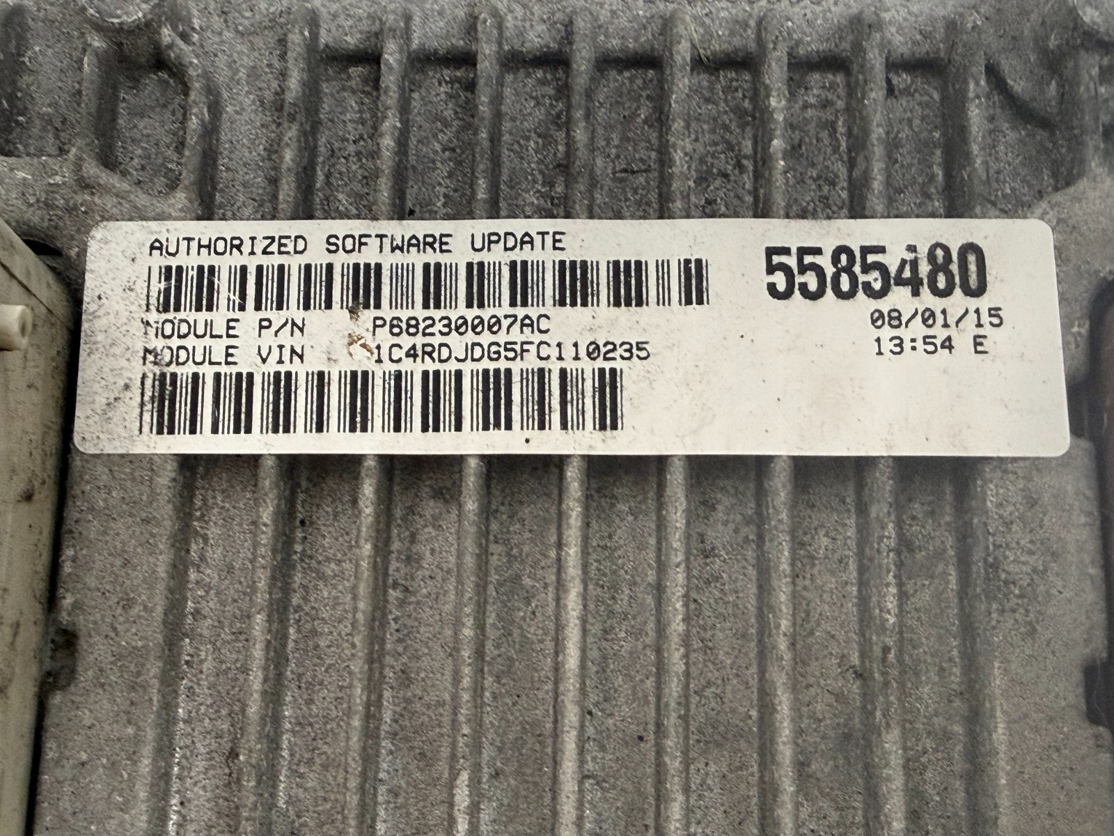 2015 Dodge Durango Jeep Grand Cherokee 3.6L PCM ECU ECM P68230007AC OEM