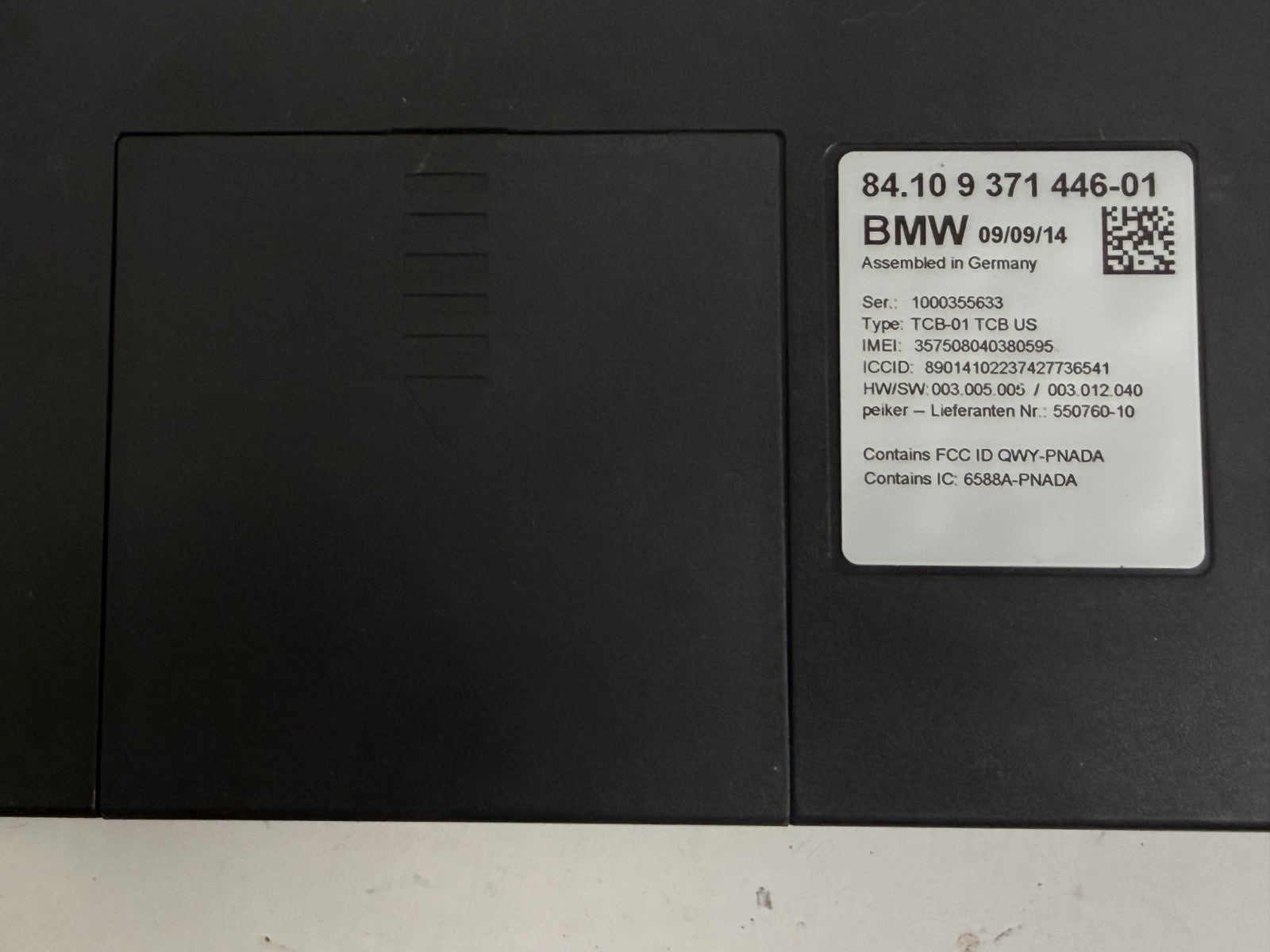 2011-2017 BMW F10 535xi Telematics Bluetooth Control Module 84.10 9389660-01 OEM