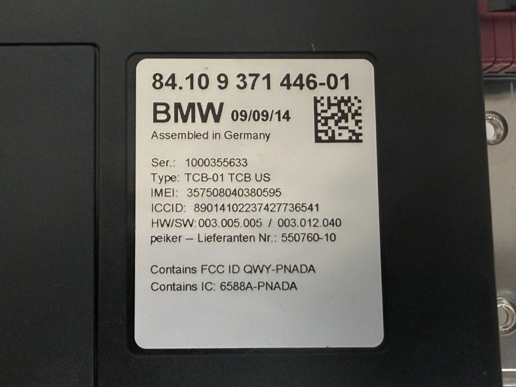 2011-2017 BMW F10 535xi Telematics Bluetooth Control Module 84.10 9389660-01 OEM