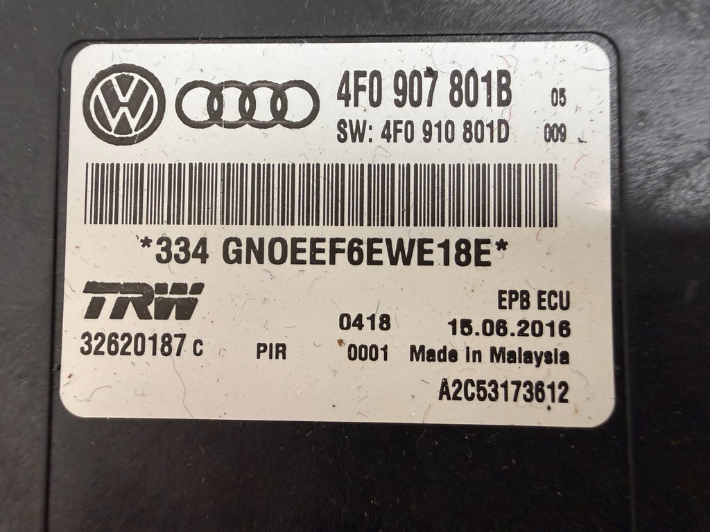 2005-2011 Audi A6 S6 Electronic Parking Brake EPB Control Module 4F0907801B OEM