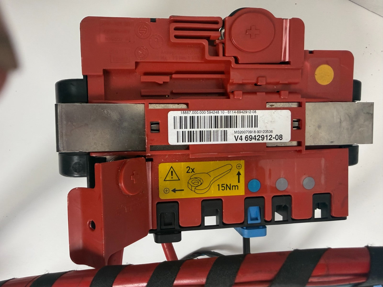 2006-2013 BMW E90 E91 E92 OEM Battery Terminal Box Positive Negative Cable