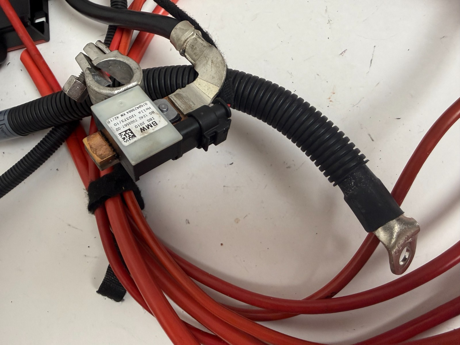 2010-2013 BMW X5 E70 OEM Positive Negative Battery Cable Terminal