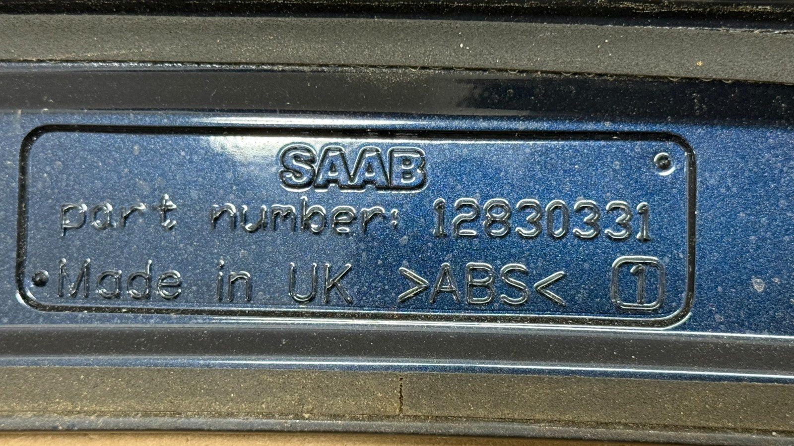 2004-2001 SAAB 9-3 AERO CONVERTIBLE OEM REAR LIP SPOILER WING BLUE