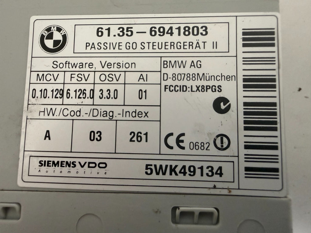 2002-2008 BMW 7 Series E65 E66 Passive Go Comfort Access Module 6941803 OEM