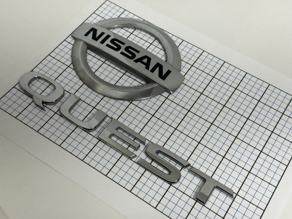Nissan QUEST 3.5SE 2011- 2017 trunk liftgate emblem full set genuine  OEM