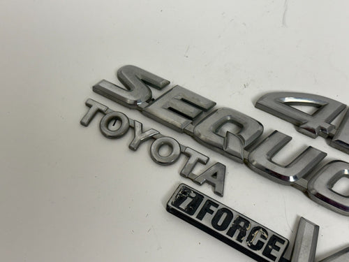 2001-2007 TOYOTA SEQUOIA iFORCE V8 4WD OEM REAR EMBLEM SET 75443-34010