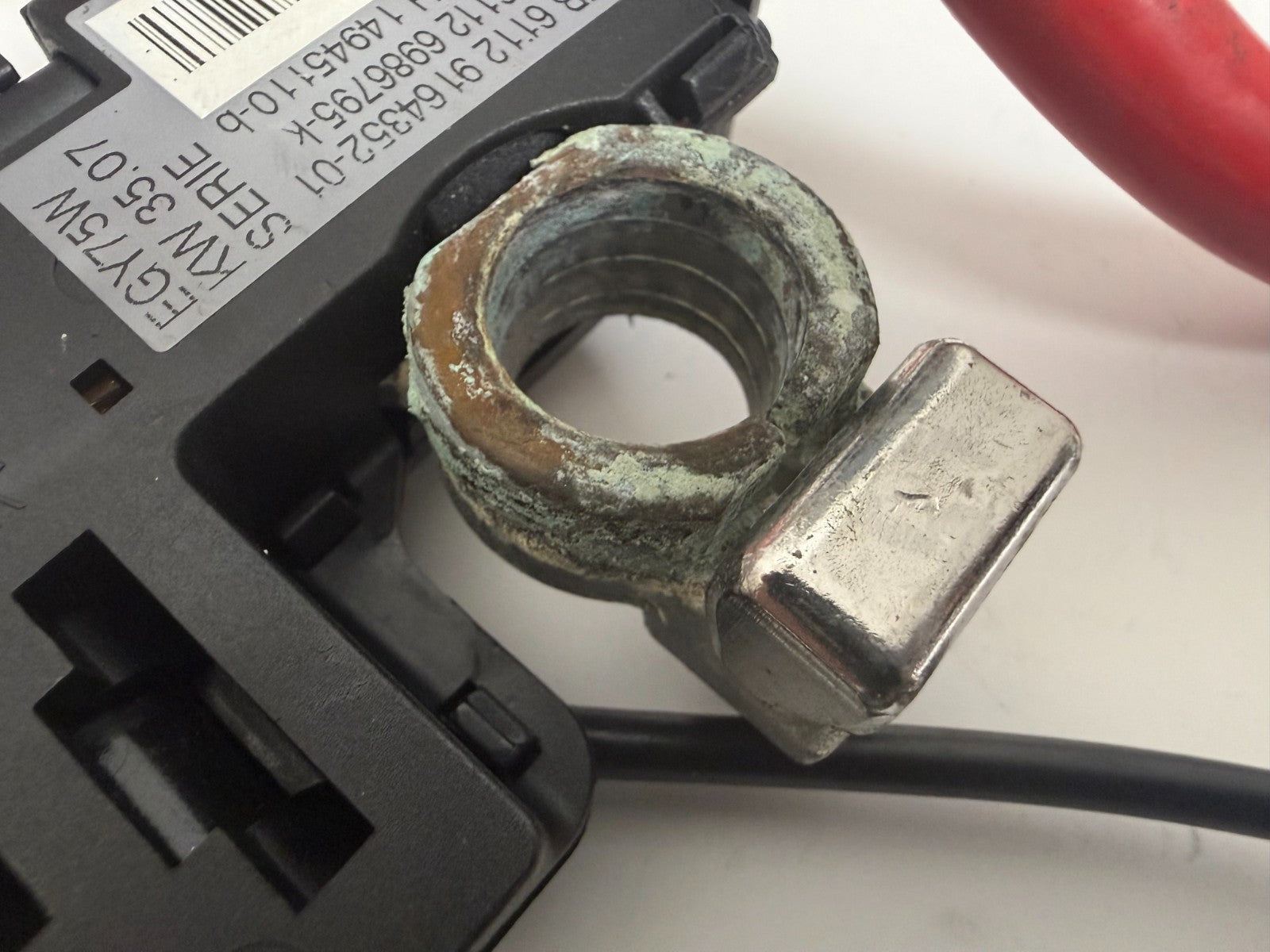 2006-2013 BMW E90 E91 E92 OEM Battery Terminal Box Positive Negative Cable