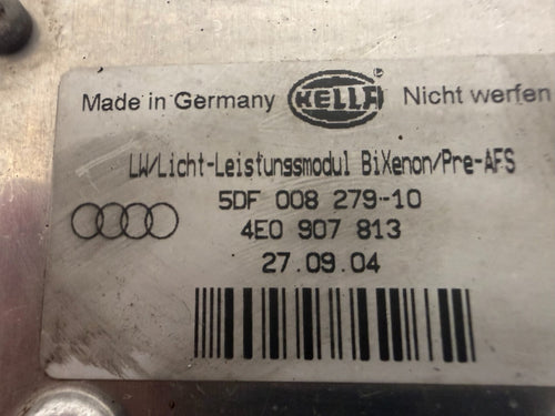 2004-2006 Audi A8 4.2 D3 S8 OEM Xenon Control Unit Light Module 5DF008279-10