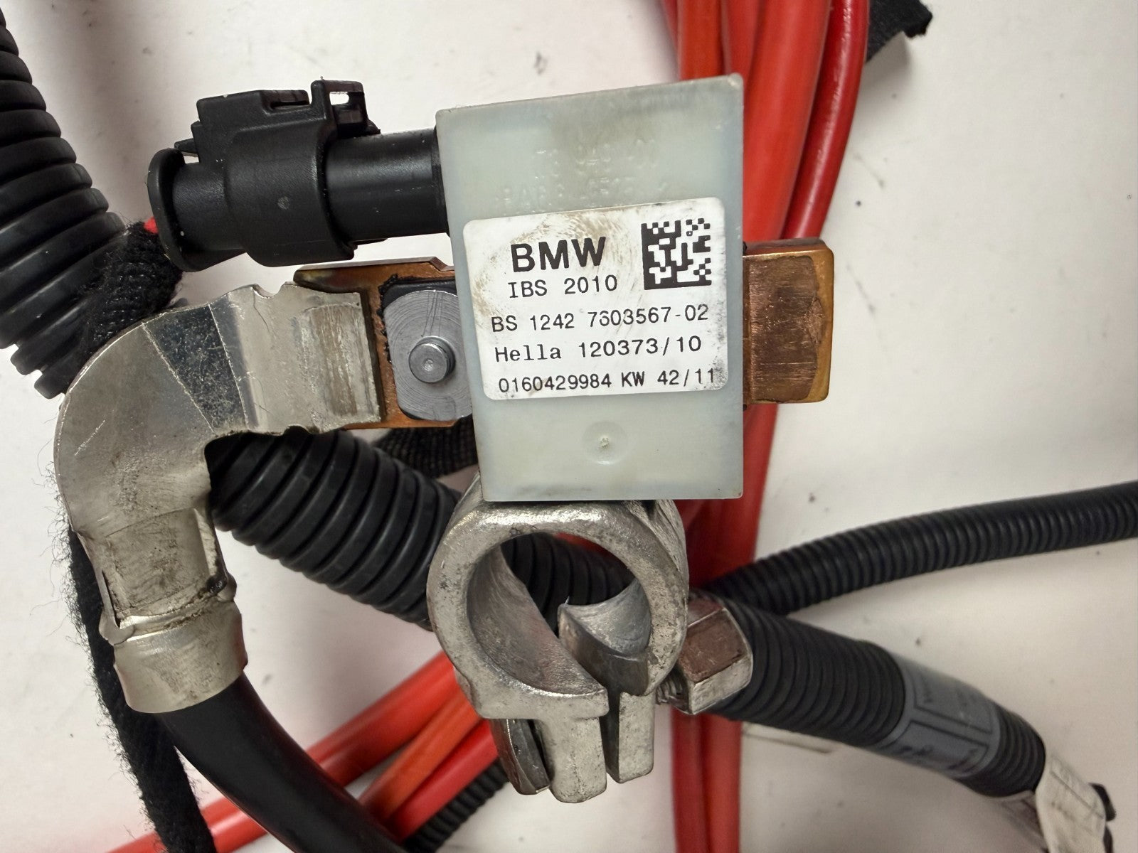 2010-2013 BMW X5 E70 OEM Positive Negative Battery Cable Terminal