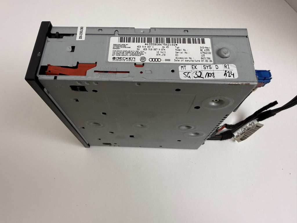 2005-2011 Audi A6 A8 Q7 S6 S8 MMI 2G GPS Navigation DVD Drive 4E0919887C OEM