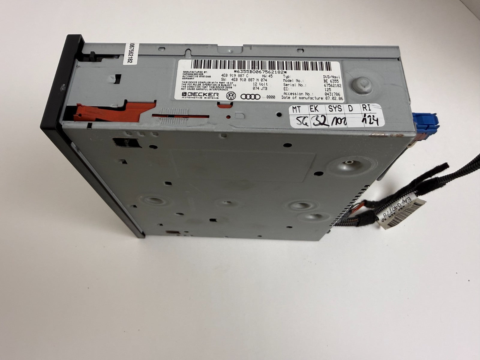 2005-2011 Audi A6 A8 Q7 S6 S8 MMI 2G GPS Navigation DVD Drive 4E0919887C OEM