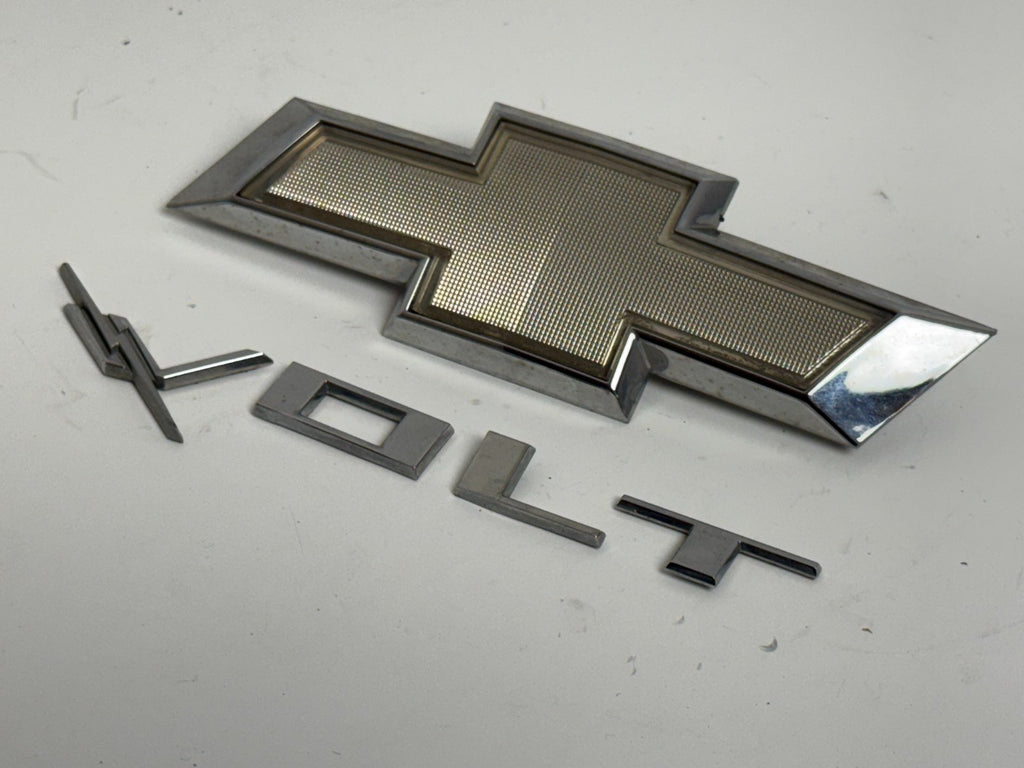 2011-2015 Chevrolet VOLT OEM rear trunk emblem bow tie badge set