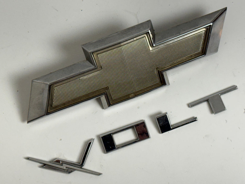 2011-2015 Chevrolet VOLT OEM rear trunk emblem bow tie badge set