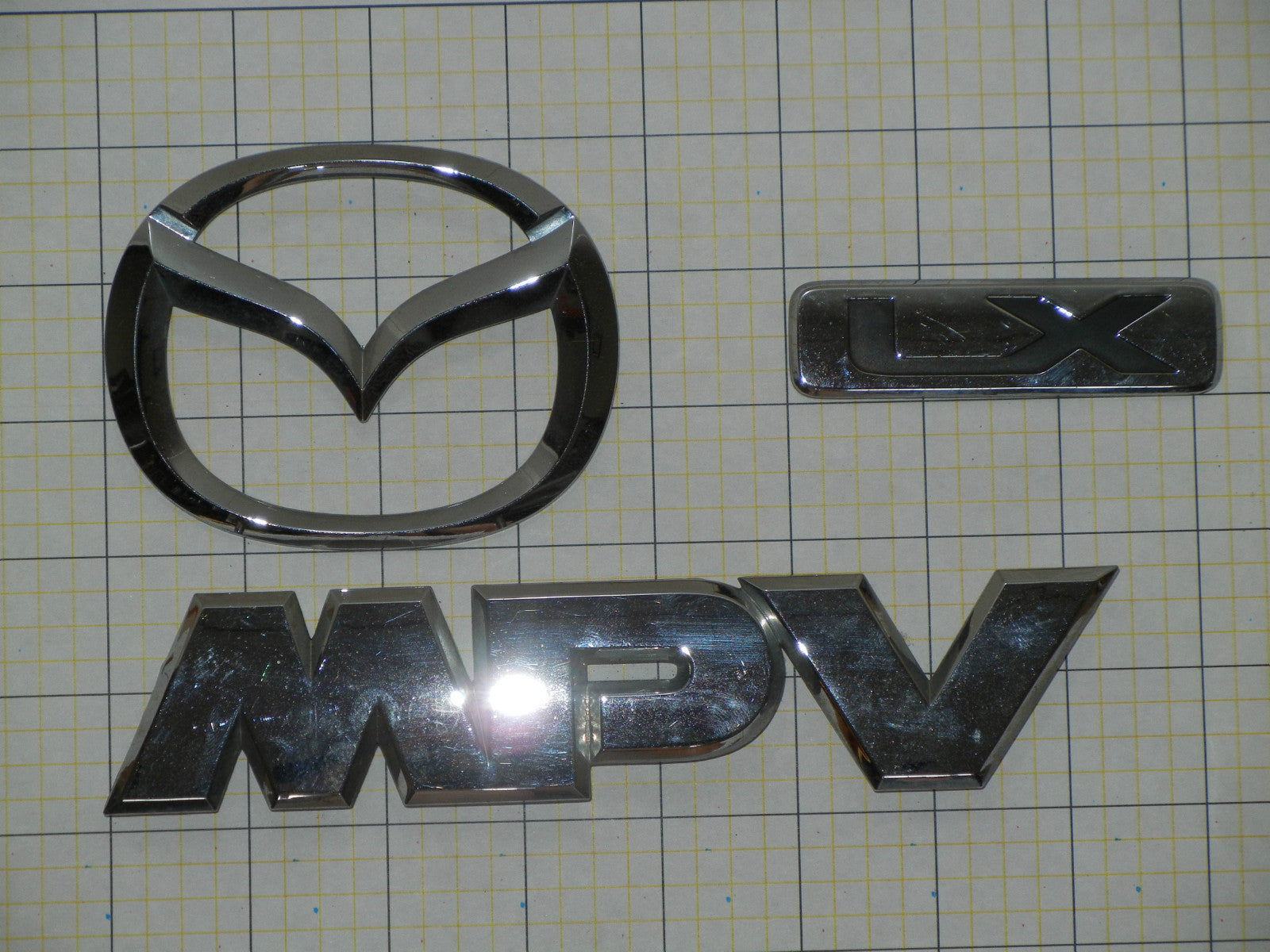 MAZDA MPV LX Trunk Emblem Badge Logo 2001