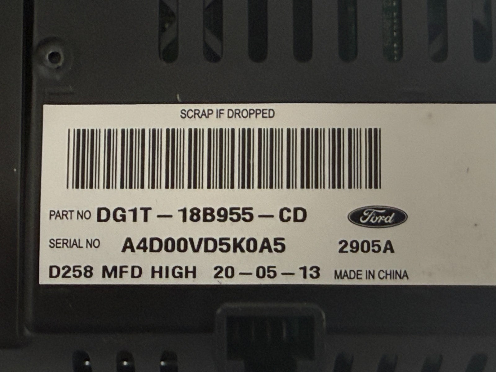 FORD Taurus 2013 4.2" Information Display Screen Dg1t-18b955-cd