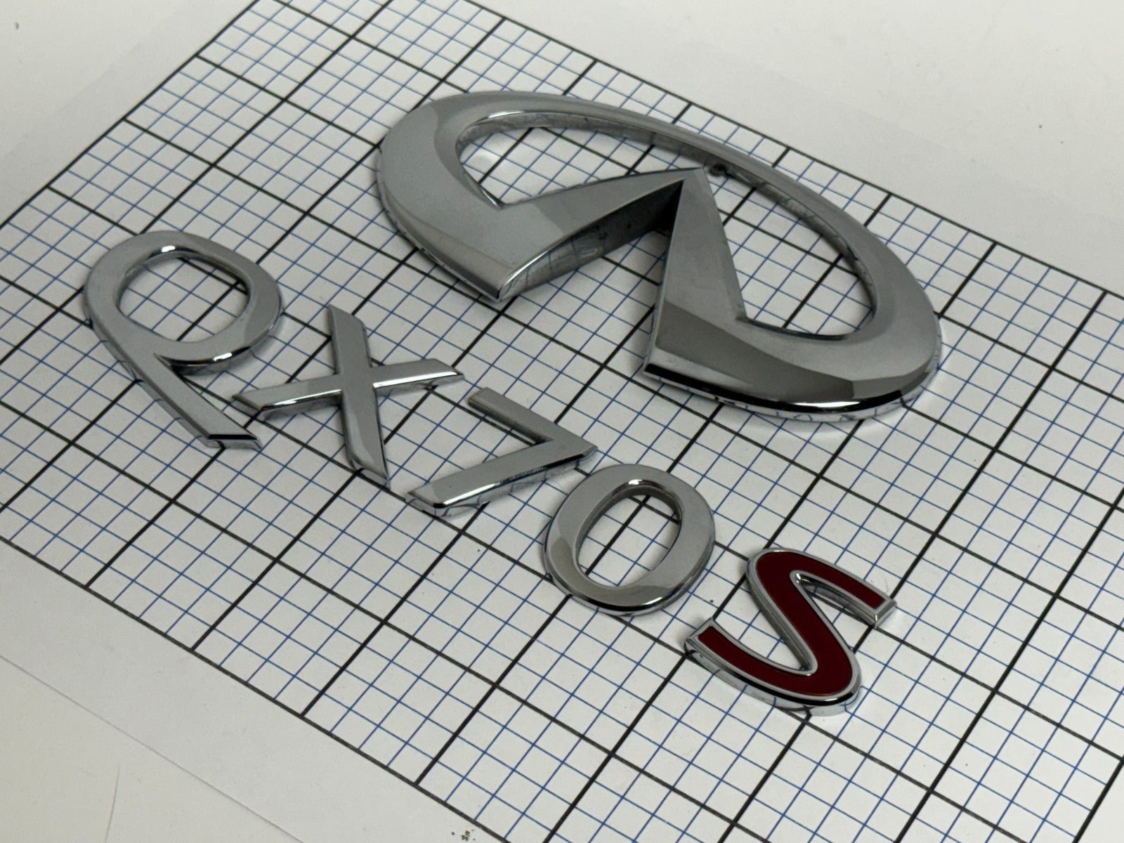 INFINITI Qx70s Trunk Emblem Badge Logo Full Set