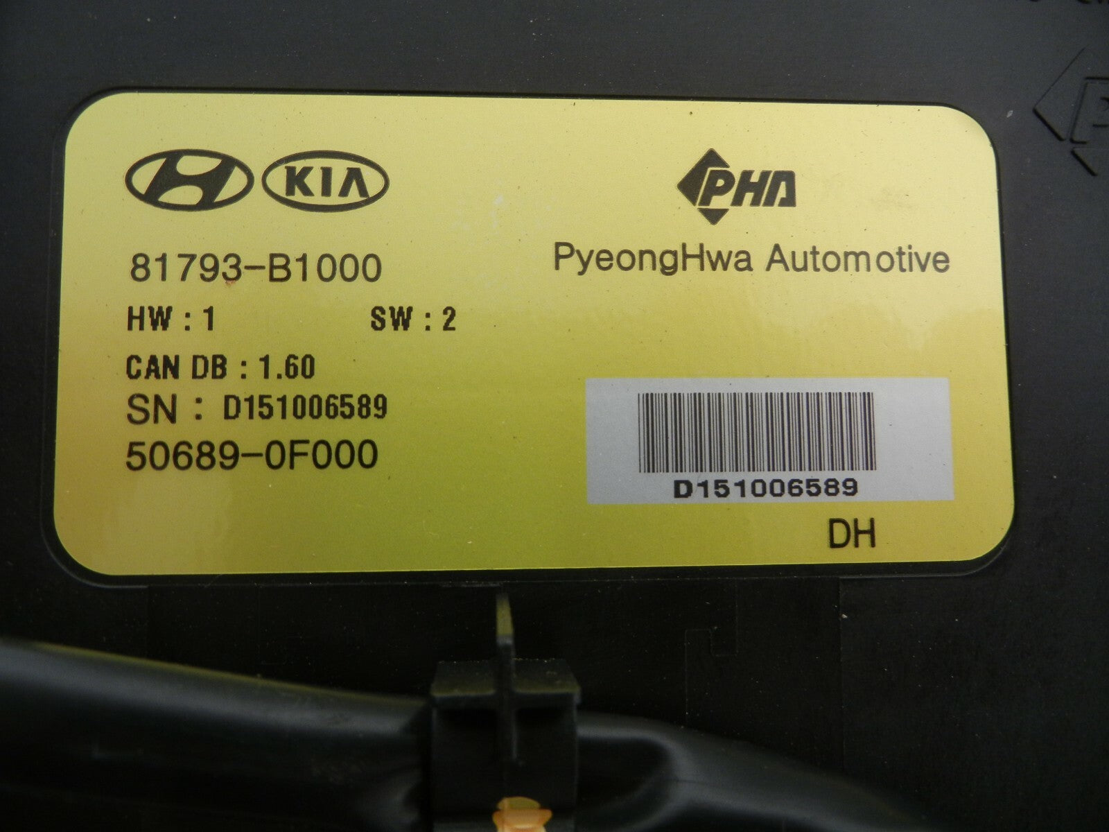 HYUNDAI Genesis 16 Power Trunk PULL DOWN Assist Motor 50689-0d000 Control UNIT