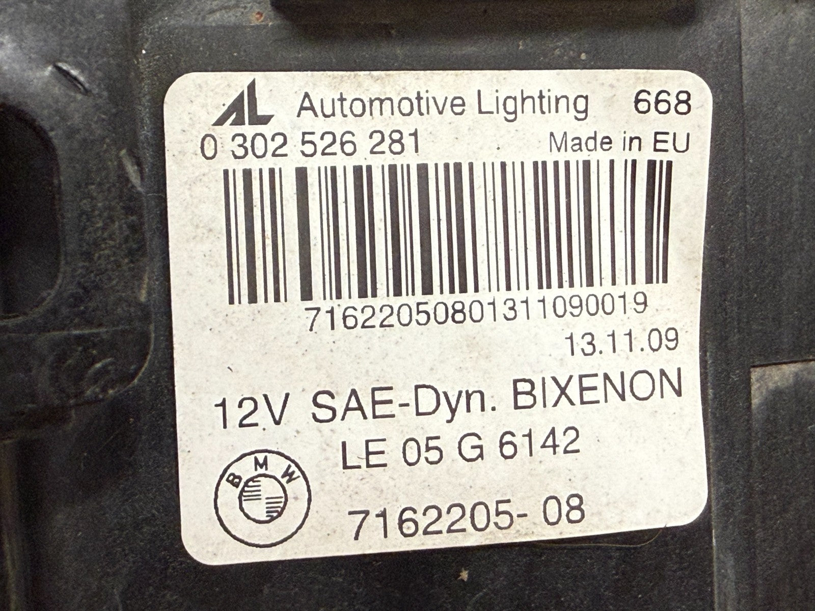2007-2010 BMW X3 E83 Left Driver Side HID AFS Dynamic Bixenon Headlight 7162205