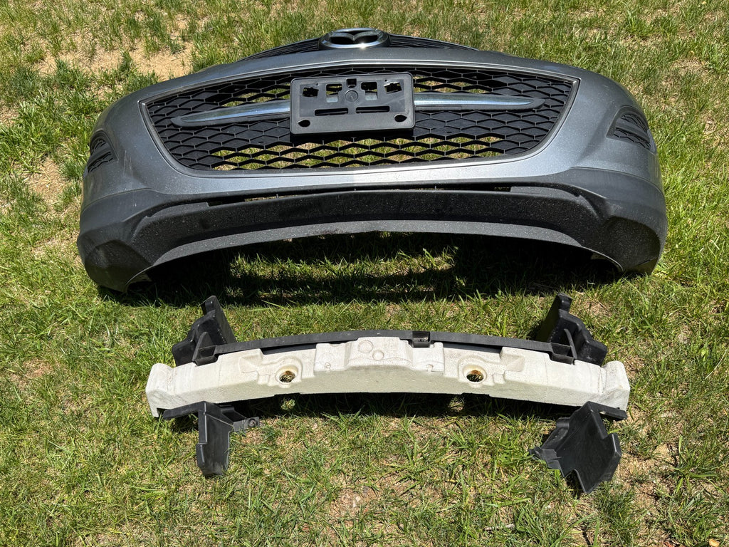 2010-2012 Mazda Cx-9 Front Bumper Shell Cover With Grilles And Foam Insert Gray