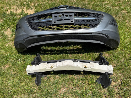 2010-2012 Mazda Cx-9 Front Bumper Shell Cover With Grilles And Foam Insert Gray