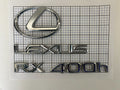 LEXUS Rx400h Blue 2006 - 2008 Rear Trunk Oval Emblem Logo Full Set