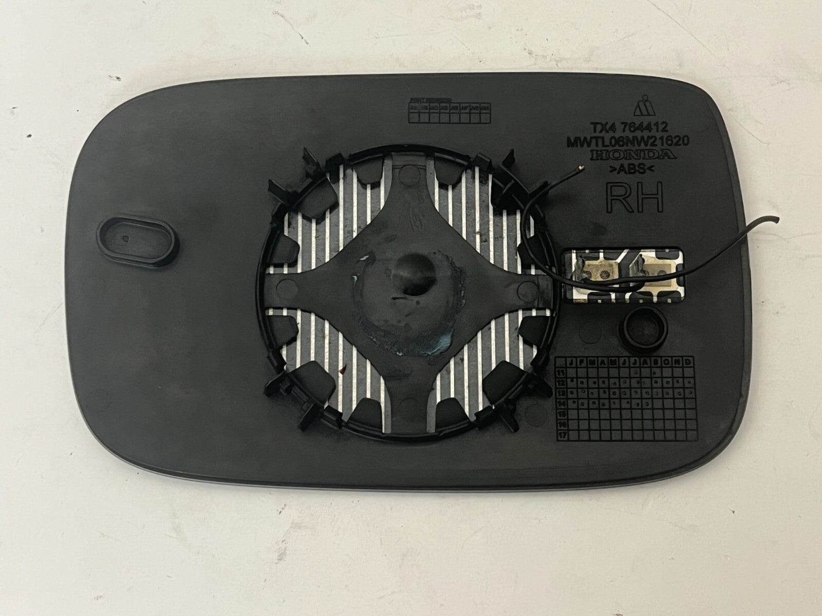ACURA RDX 2015 Right Door Passenger Side Heated Mirror Glass